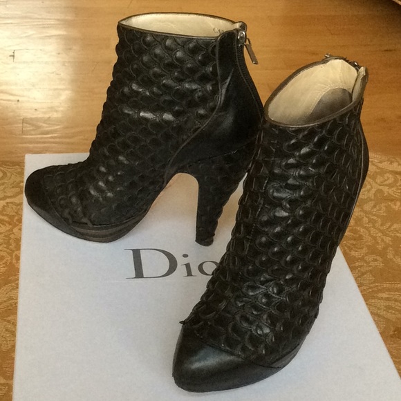 CHRISTIAN DIOR Vintage High Heel Ankle Booties . - Picture 3 of 8
